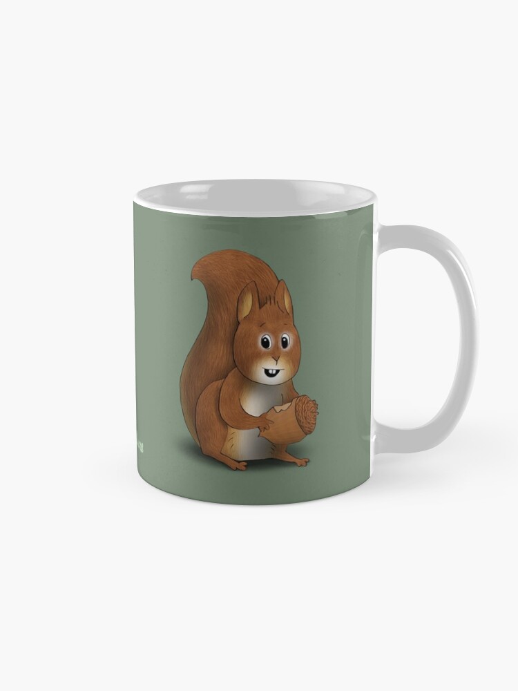 Alternate view of Two Moods of Squirrel Mug