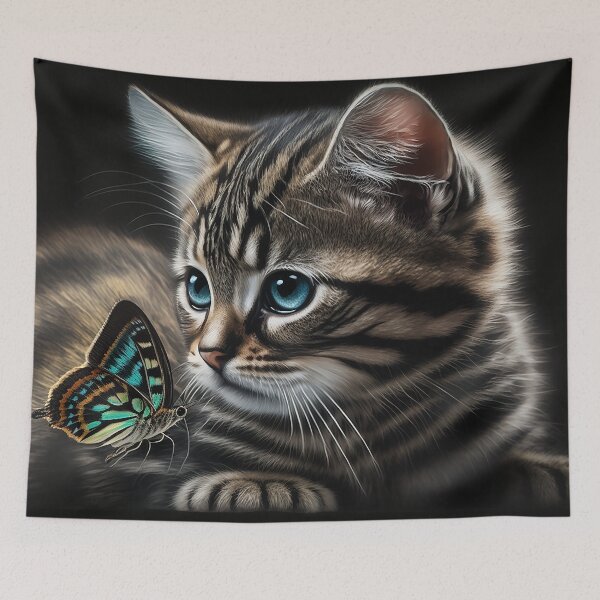 Artikelvorschau, Butterfly Kitten V2 entworfen und verkauft von GummywormDesign.