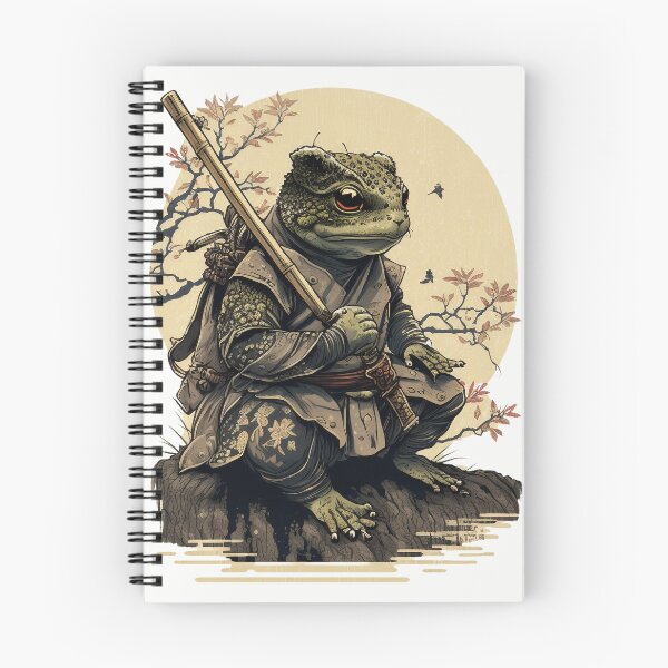 Aperçu de l'œuvre Grenouille Samouraï créée et vendue par Monstroplat.