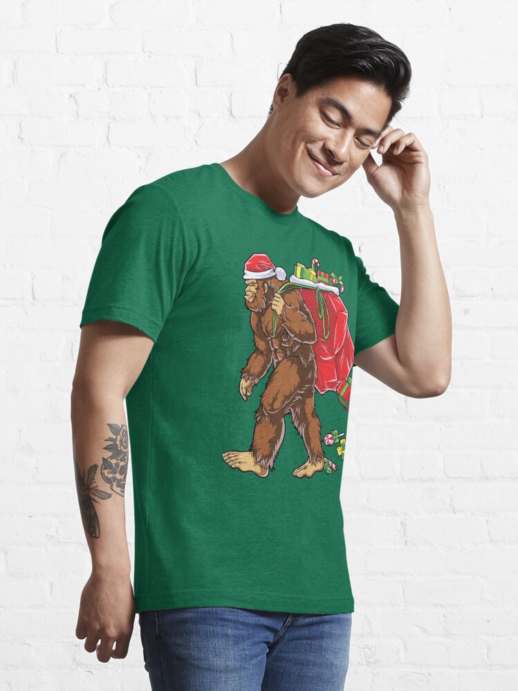 bigfoot santa shirt