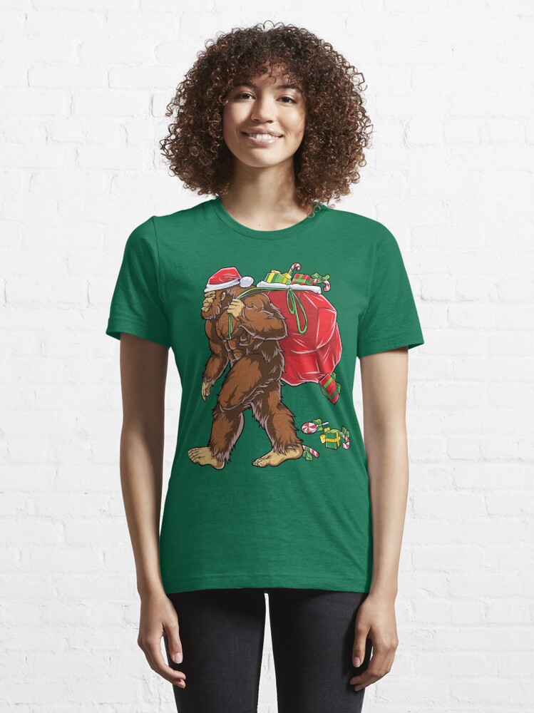 bigfoot santa shirt