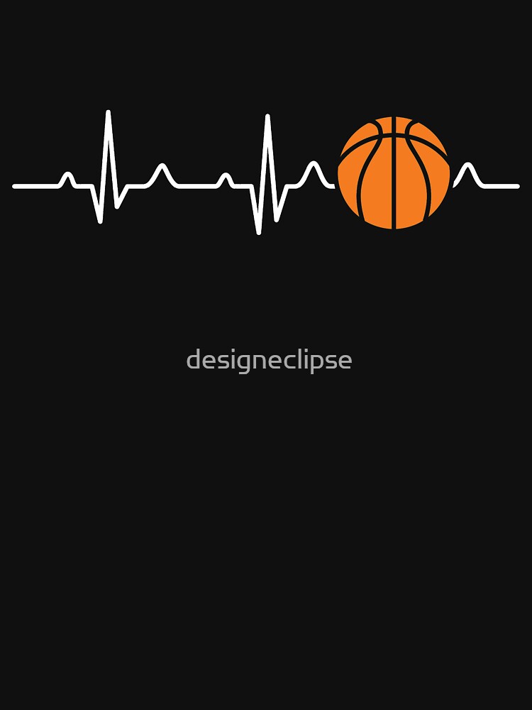 "Basketball Heartbeat" Tshirt for Sale by designeclipse Redbubble