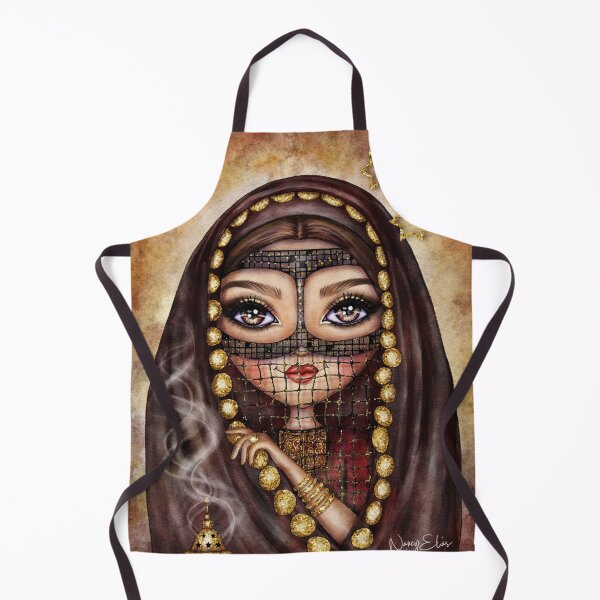 Item preview, Beautiful Arabian Girl in Traditional Dress With Veil designed and sold by nancyelias.