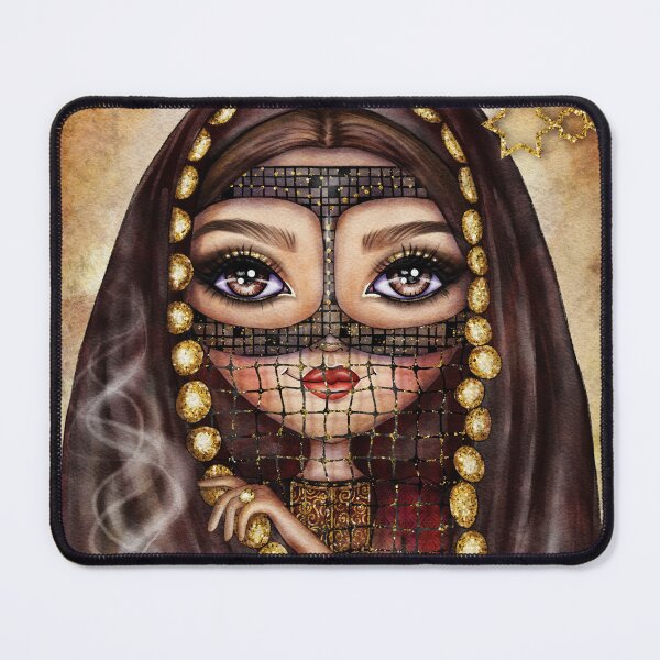 Item preview, Beautiful Arabian Girl in Traditional Dress With Veil designed and sold by nancyelias.