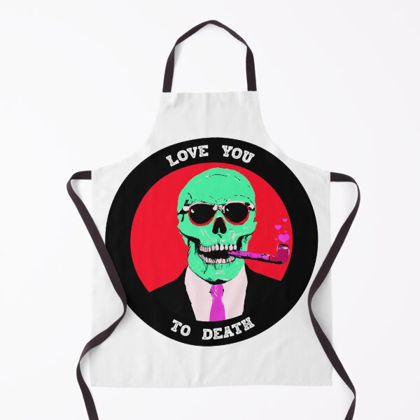 Aperçu de l'œuvre Love You To Death Valentine Pop Art Skull créée et vendue par PVSKI.
