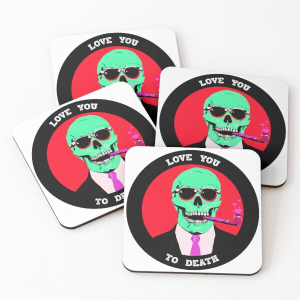 Artikelvorschau, Love You To Death Valentine Pop Art Skull entworfen und verkauft von PVSKI.