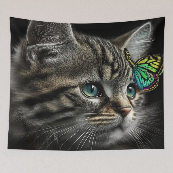 Artikelvorschau, Butterfly Kitten V3 entworfen und verkauft von GummywormDesign.