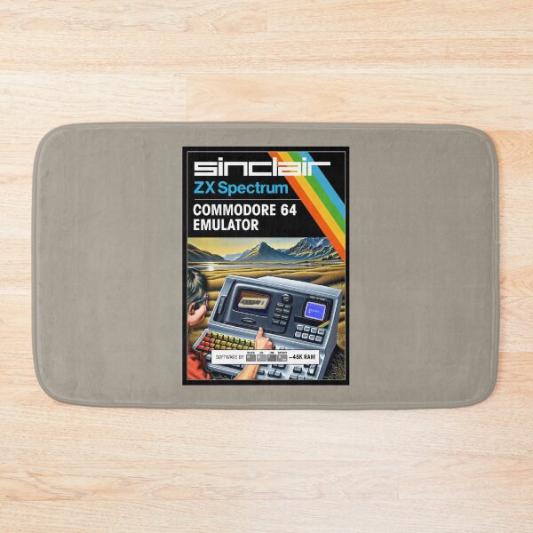 Item preview, C64 EMULATOR for the Sinclair ZX Spectrum (front cover) - Fantasy / Parody Game Cassette Cover - 80s 8-bit Retro Game (Never on the Speccy!) designed and sold by RetroTeeStudio.