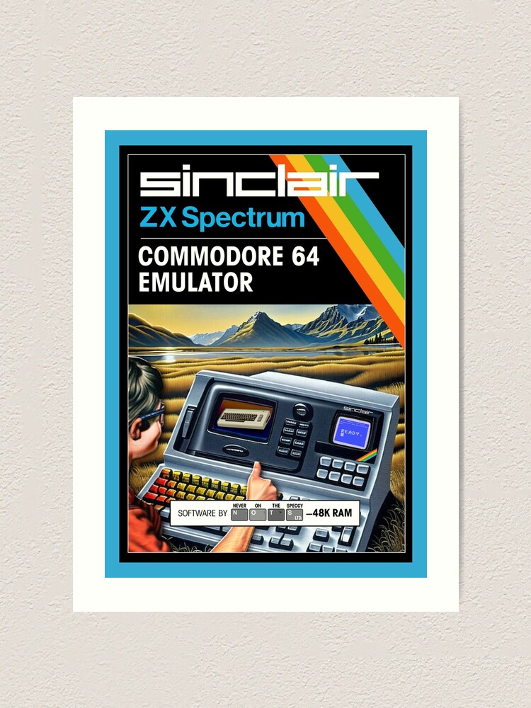 C64 EMULATOR for the Sinclair ZX Spectrum (front cover) - Fantasy