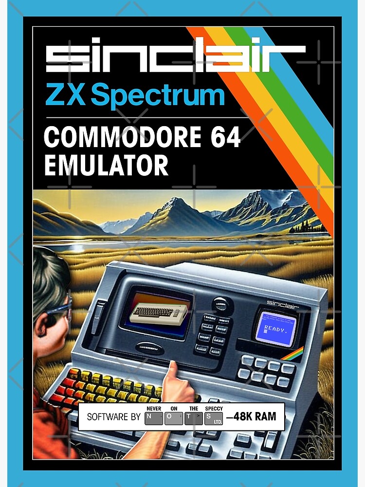C64 EMULATOR for the Sinclair ZX Spectrum (front cover) - Fantasy