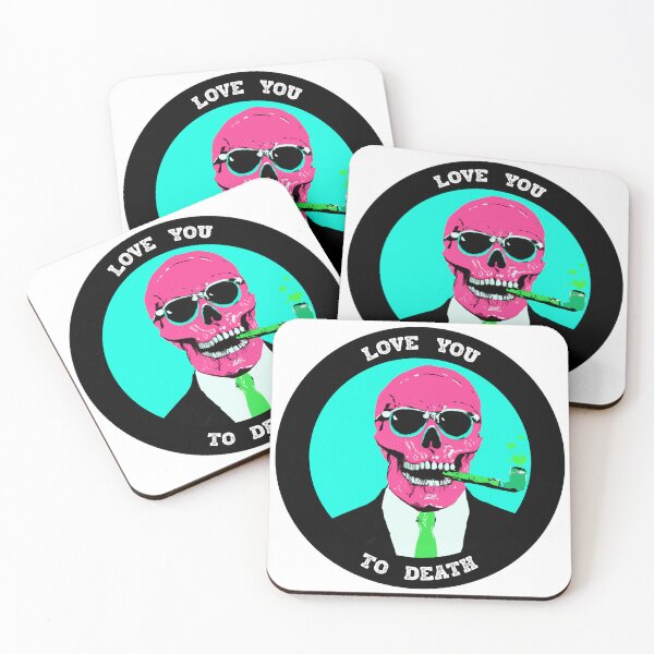 Artikelvorschau, Love You To Death Valentine Pop Art Skull entworfen und verkauft von PVSKI.