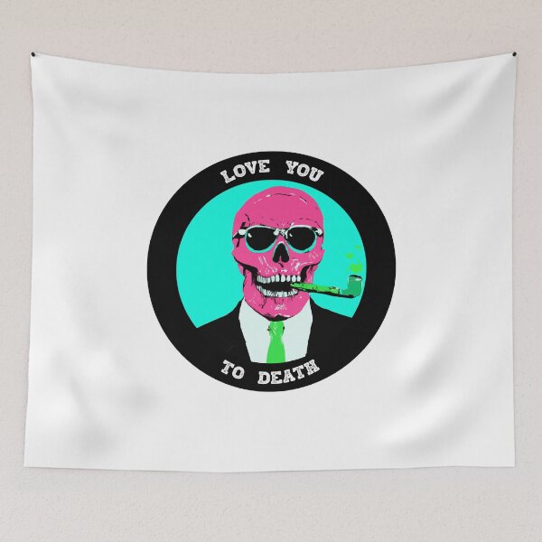 Artikelvorschau, Love You To Death Valentine Pop Art Skull entworfen und verkauft von PVSKI.