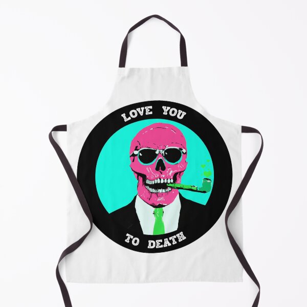 Aperçu de l'œuvre Love You To Death Valentine Pop Art Skull créée et vendue par PVSKI.