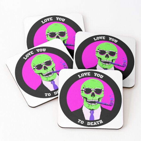 Artikelvorschau, Love You To Death Valentine Pop Art Skull entworfen und verkauft von PVSKI.