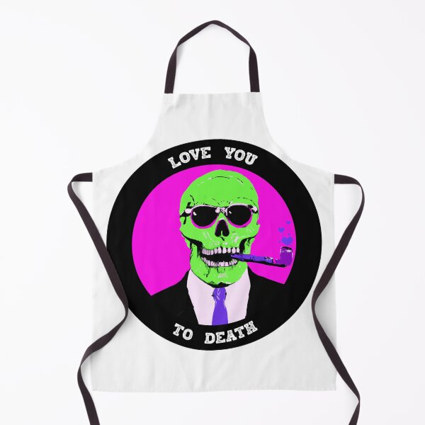 Aperçu de l'œuvre Love You To Death Valentine Pop Art Skull créée et vendue par PVSKI.