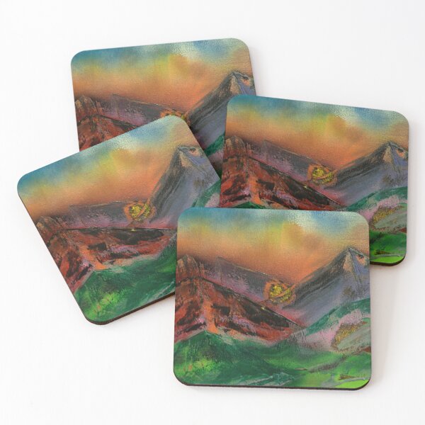 Item preview, Sunset over mountain meadow designed and sold by George Hutton Hunter.
