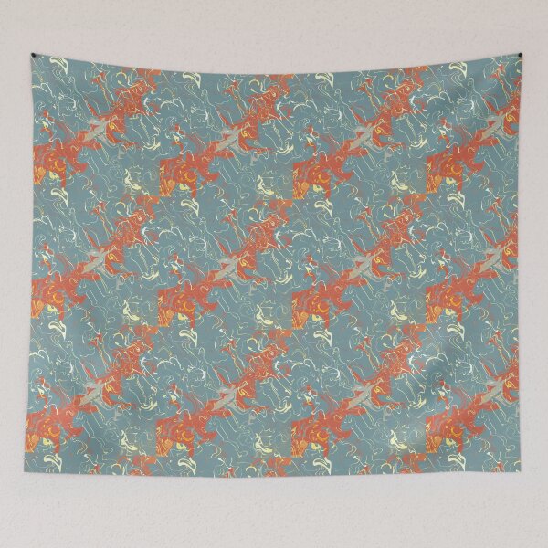 Item preview, Blue Orange Marble  designed and sold by JRSmith-Designs.