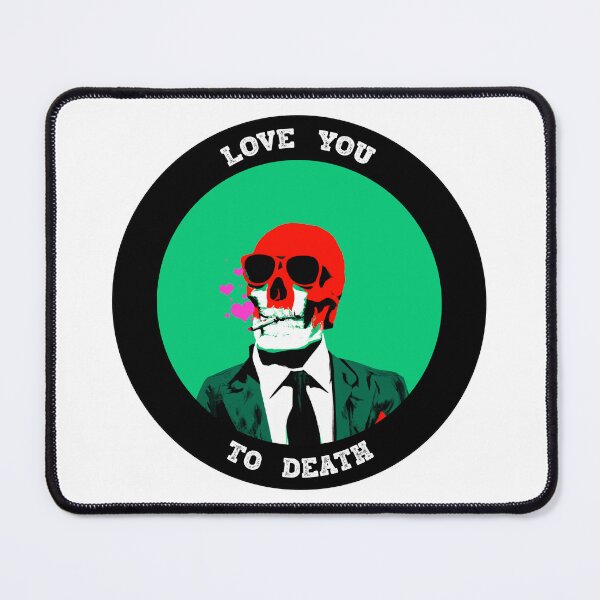 Artikelvorschau, Love You To Death Valentine Pop Art Skull entworfen und verkauft von PVSKI.