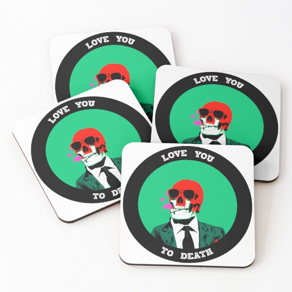 Artikelvorschau, Love You To Death Valentine Pop Art Skull entworfen und verkauft von PVSKI.