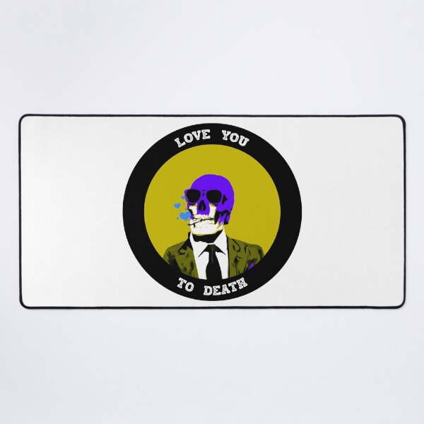 Artikelvorschau, Love You To Death Valentine Pop Art Skull entworfen und verkauft von PVSKI.