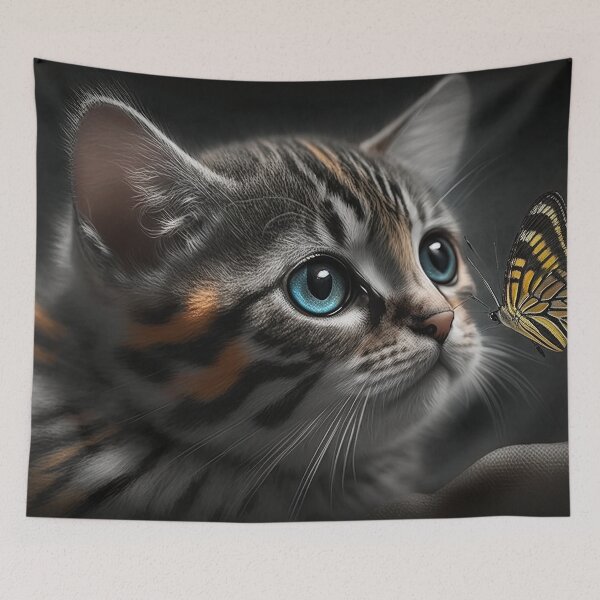 Artikelvorschau, Butterfly Kitten V4 entworfen und verkauft von GummywormDesign.