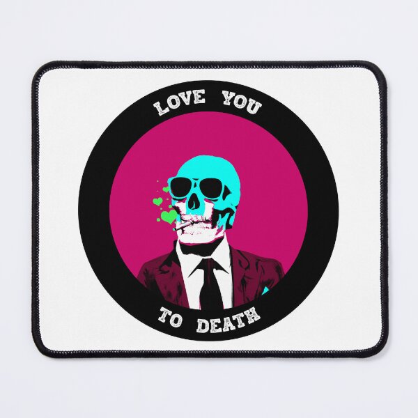 Artikelvorschau, Love You To Death Valentine Pop Art Skull entworfen und verkauft von PVSKI.