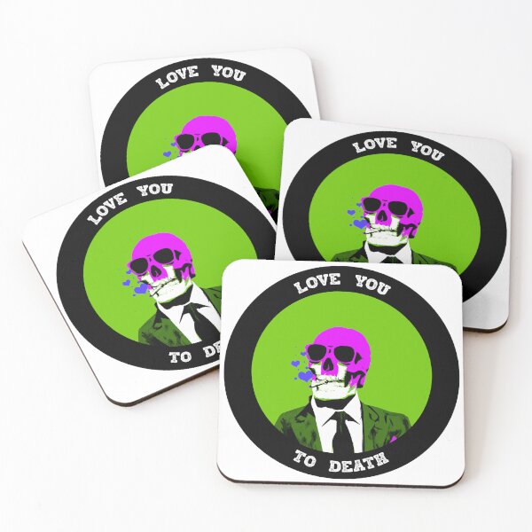 Artikelvorschau, Love You To Death Valentine Pop Art Skull entworfen und verkauft von PVSKI.