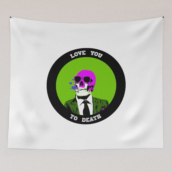 Artikelvorschau, Love You To Death Valentine Pop Art Skull entworfen und verkauft von PVSKI.