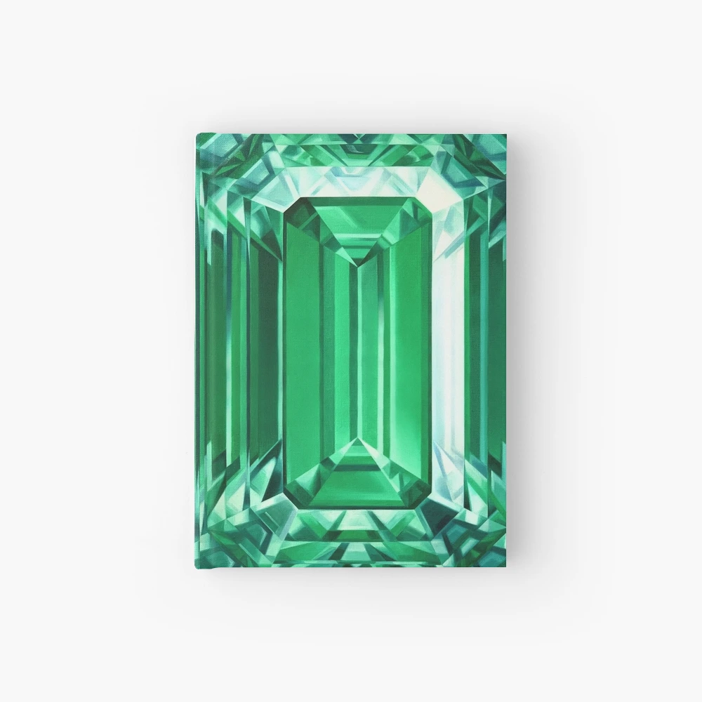 Crystal Emerald Green Gem 1 Art Print by Sir Torr