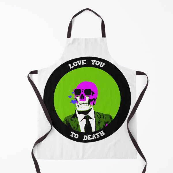 Aperçu de l'œuvre Love You To Death Valentine Pop Art Skull créée et vendue par PVSKI.