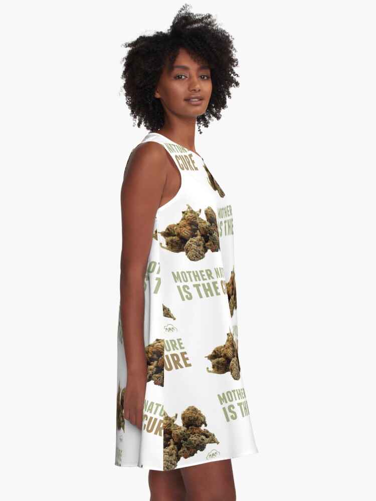 Alternate view of Mother Nature is the Cure A-Line Dress