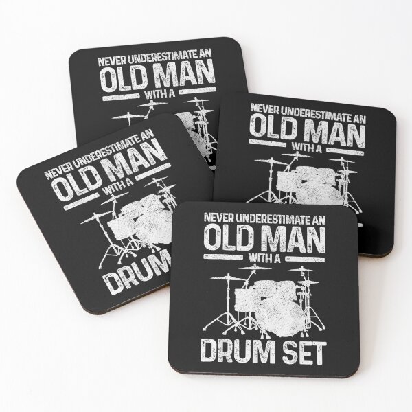 Item preview, Never Underestimate An Old Man With A Drum designed and sold by Glitche-Shop.