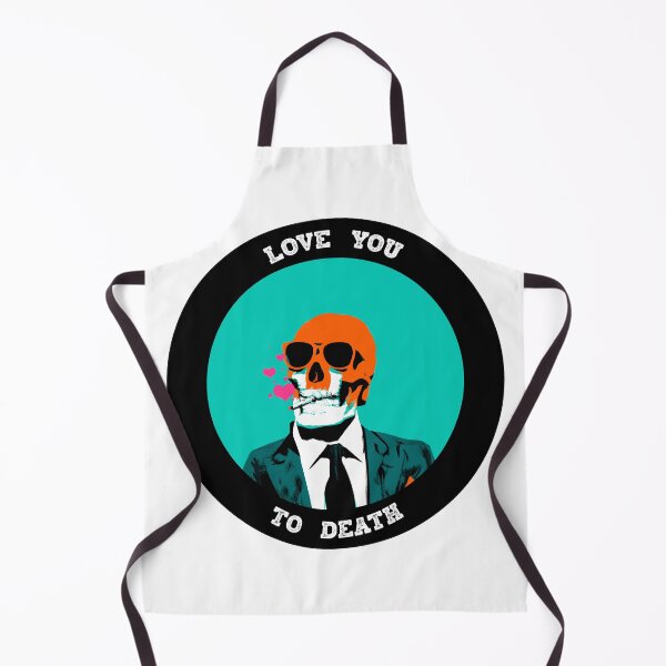 Aperçu de l'œuvre Love You To Death Valentine Pop Art Skull créée et vendue par PVSKI.