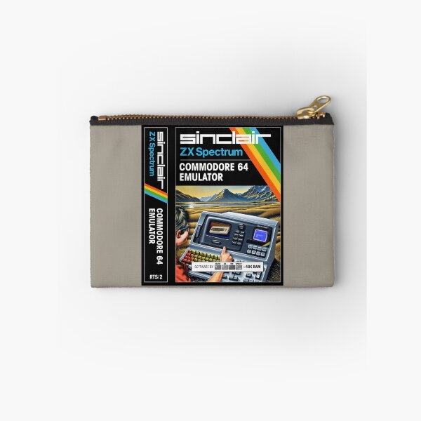 Item preview, C64 EMULATOR for the Sinclair ZX Spectrum (front cover + spine) - Fantasy / Parody Game Cassette Cover - 80s 8-bit Retro Game (Never on the Speccy!) designed and sold by RetroTeeStudio.