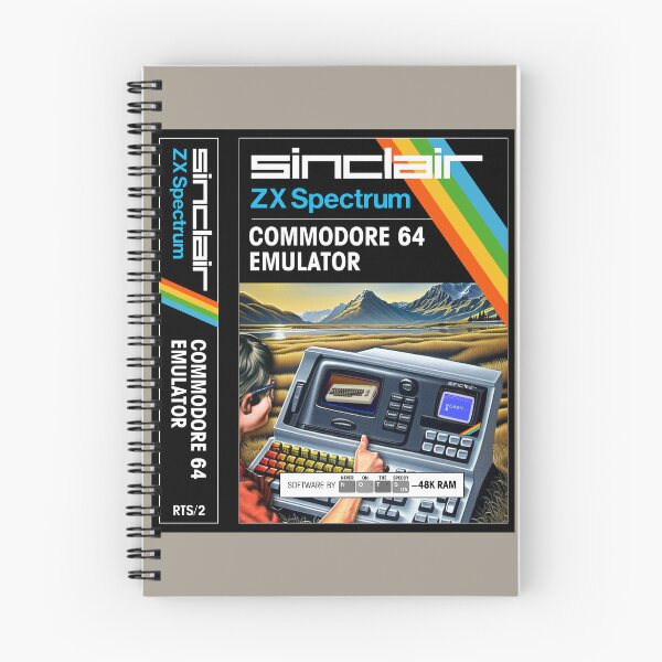 Item preview, EMULADOR C64 para Sinclair ZX Spectrum (cubierta frontal + lomo) - Cubierta de casete de juego de fantasía / parodia - Juego retro de 8 bits de los años 80 (¡Nunca en el Speccy!) designed and sold by RetroTeeStudio.