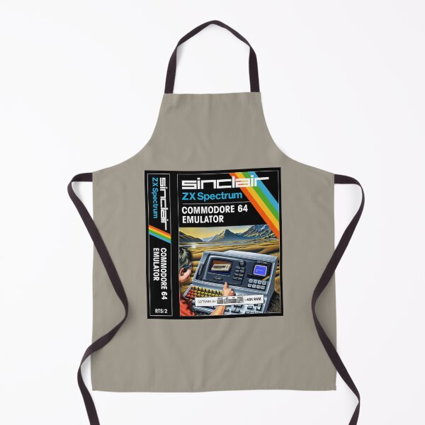 Item preview, C64 EMULATOR for the Sinclair ZX Spectrum (front cover + spine) - Fantasy / Parody Game Cassette Cover - 80s 8-bit Retro Game (Never on the Speccy!) designed and sold by RetroTeeStudio.