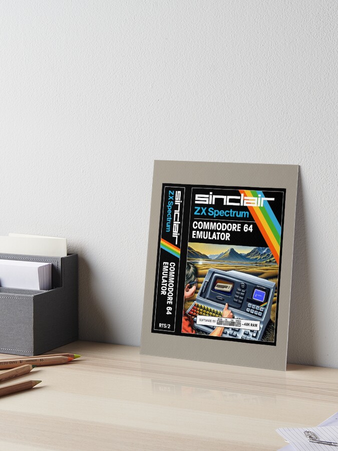 C64 EMULATOR for the Sinclair ZX Spectrum (front cover + spine
