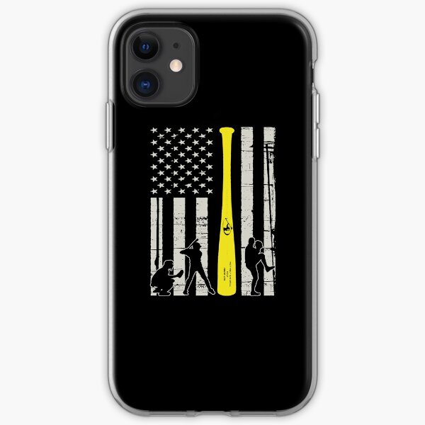 American Flag Baseball iPhone Soft Case