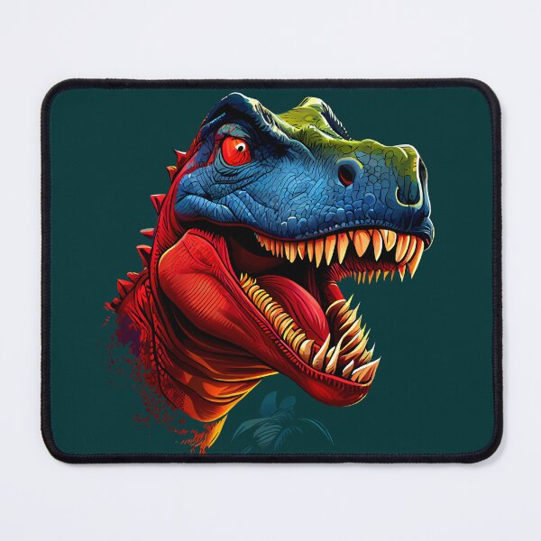 Item preview, ScaryTyrannosaurus Rex Dinosaur Head with Red Eyes designed and sold by KOTOdesign.