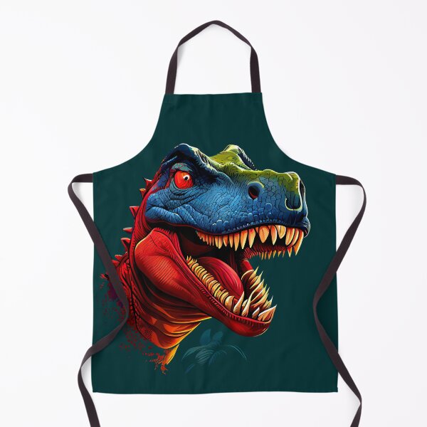 Item preview, ScaryTyrannosaurus Rex Dinosaur Head with Red Eyes designed and sold by KOTOdesign.