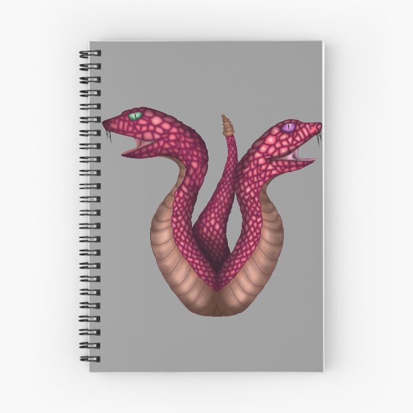 Item preview, Pink two-headed snake designed and sold by Merl-designs.