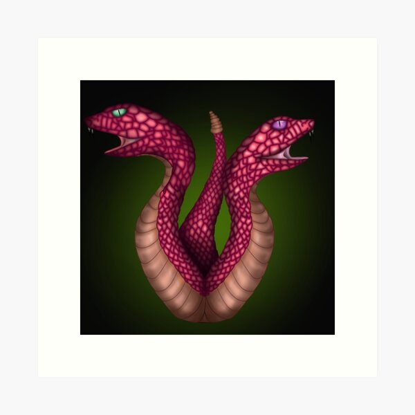  ANGDEST Snake Silhouette (Pink) (Set of 2) Premium