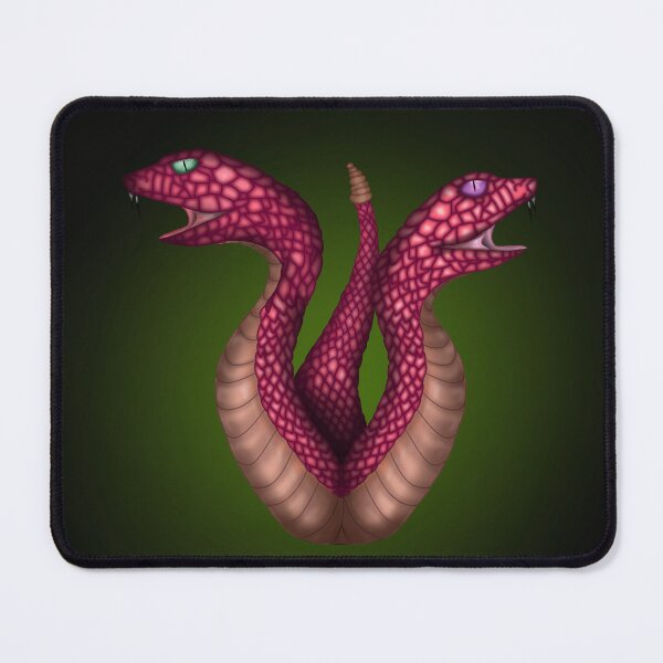 Item preview, Pink two-headed snake designed and sold by Merl-designs.