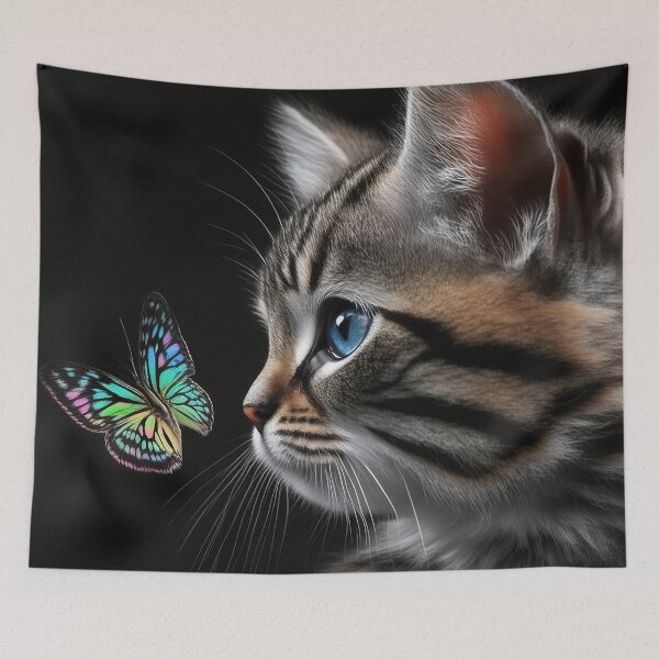 Artikelvorschau, Butterfly Kitten V1 entworfen und verkauft von GummywormDesign.