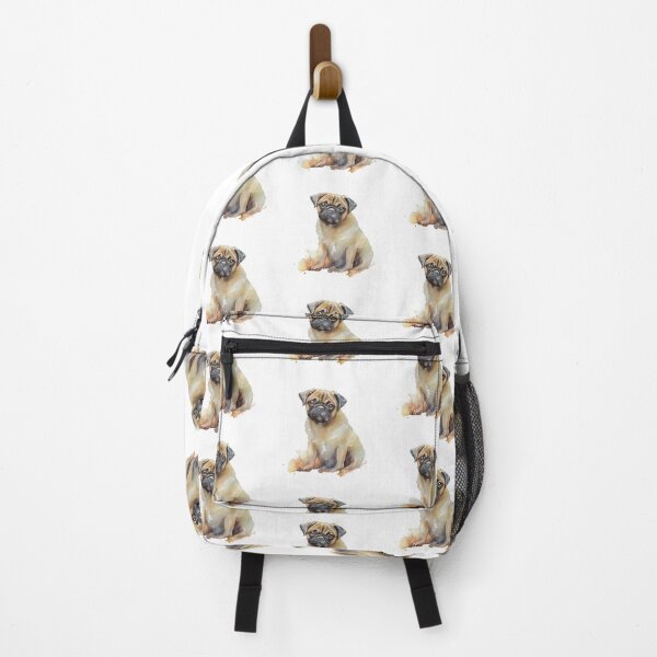 Item preview, Watercolor Painting of Pug Small Dog Breed2 designed and sold by Nalaxation.