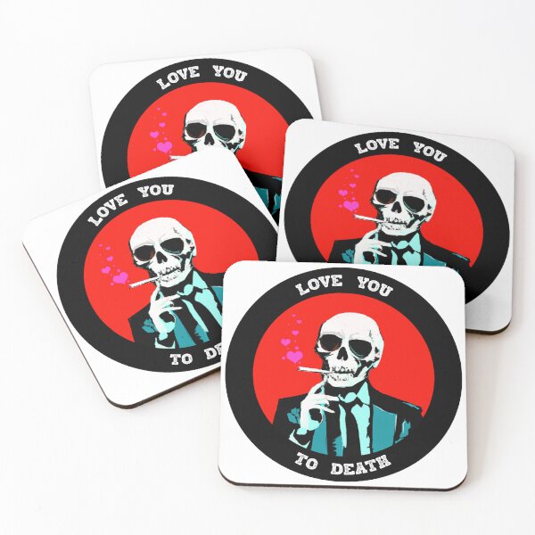 Artikelvorschau, Love You To Death Valentine Pop Art Skull entworfen und verkauft von PVSKI.