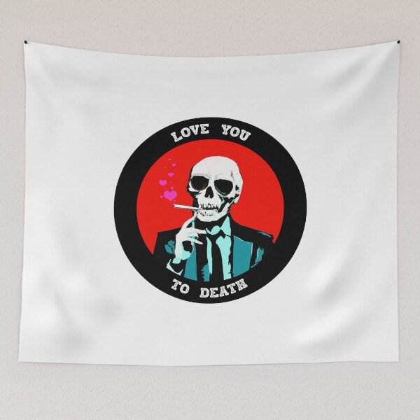 Item preview, Love You To Death Valentine Pop Art Skull designed and sold by PVSKI.
