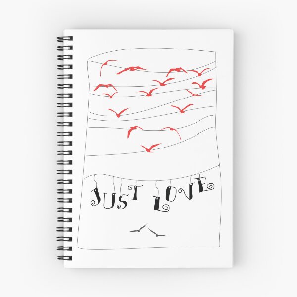 Item preview, "Just Love" Heart-Shaped Bird Drawing designed and sold by fraga-ro.
