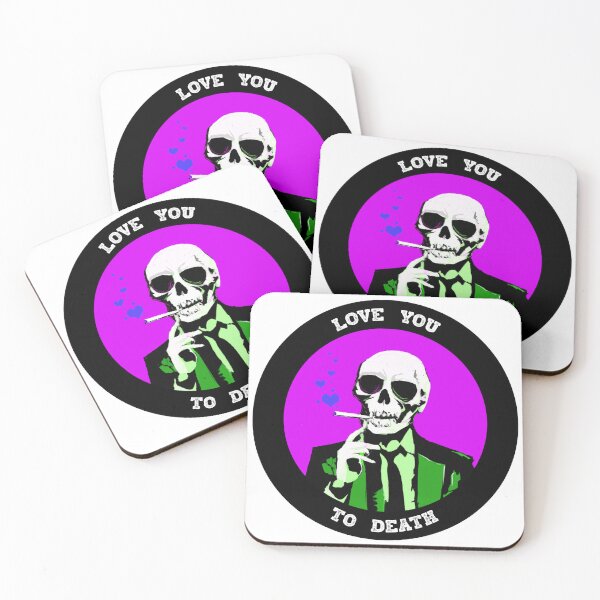 Artikelvorschau, Love You To Death Valentine Pop Art Skull entworfen und verkauft von PVSKI.