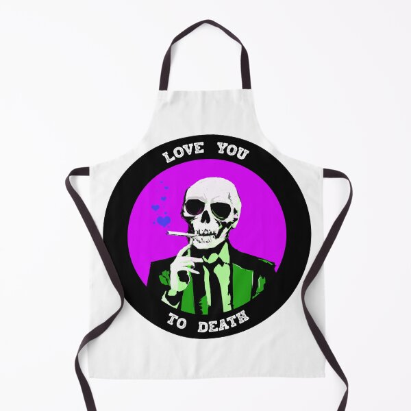 Aperçu de l'œuvre Love You To Death Valentine Pop Art Skull créée et vendue par PVSKI.